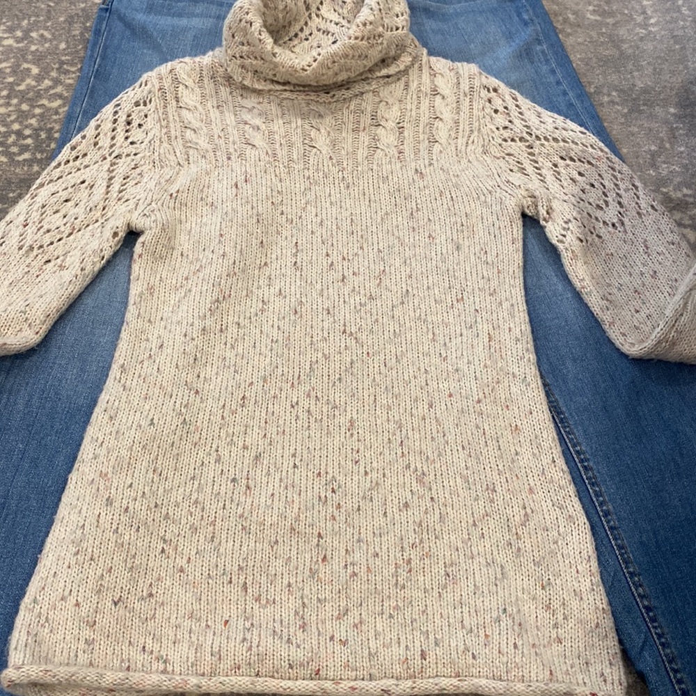ANTHROPOLOGY KIMCHI & BLUE GORGEOUS COWL NECK SWEATER WITH DETAILS - Picture 2 of 16